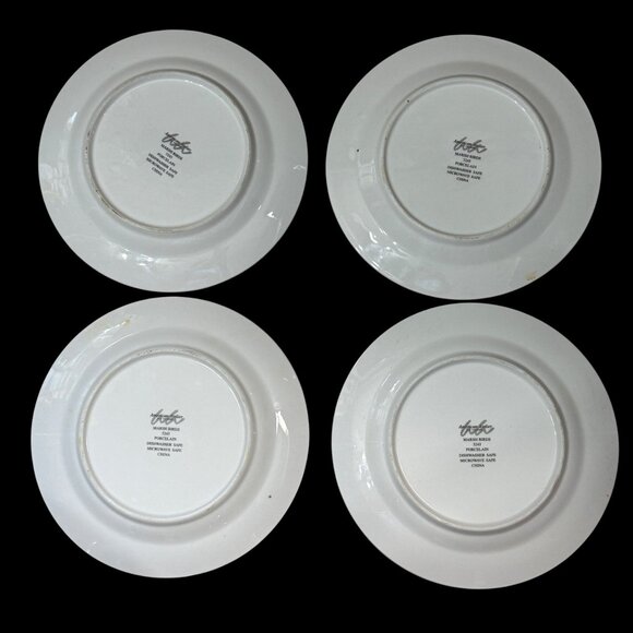 4 American Antelier Marsh Bird Tropical Themed Ceramic Plates 8.5" Diameter - Picture 2 of 11